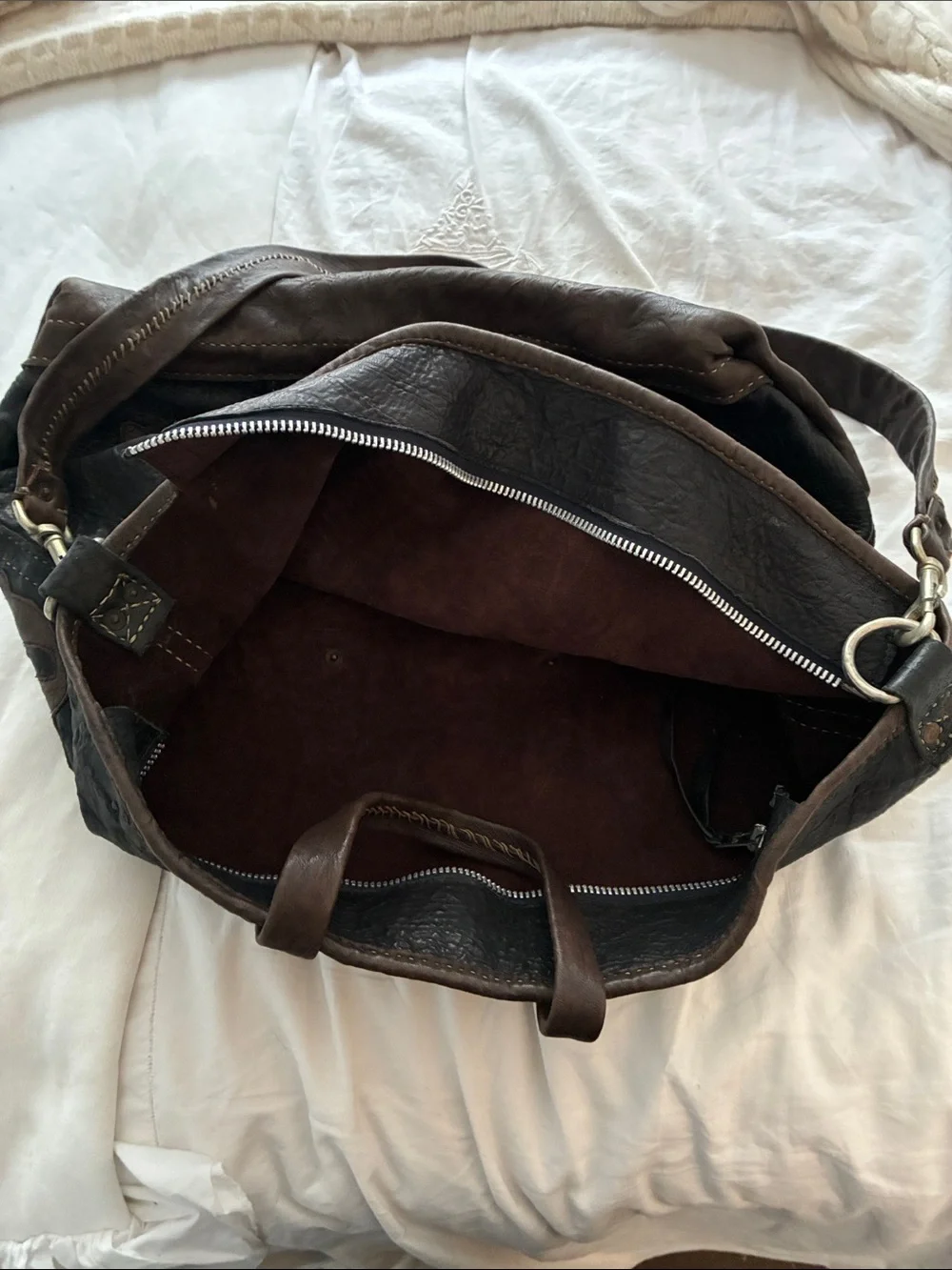 Great China Wall leather satchel
